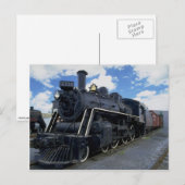 Antiek trein briefkaart (Voorkant / Achterkant)