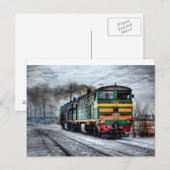 Antiek  trein of locomotief Briefkaart (Voorkant / Achterkant)