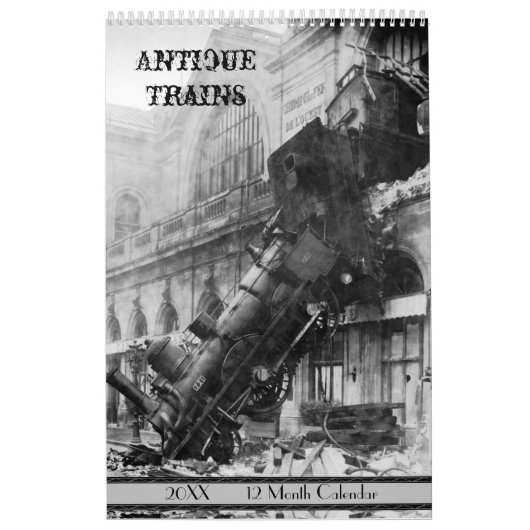 Antiek treinkalender 2021 kalender (Hoes)