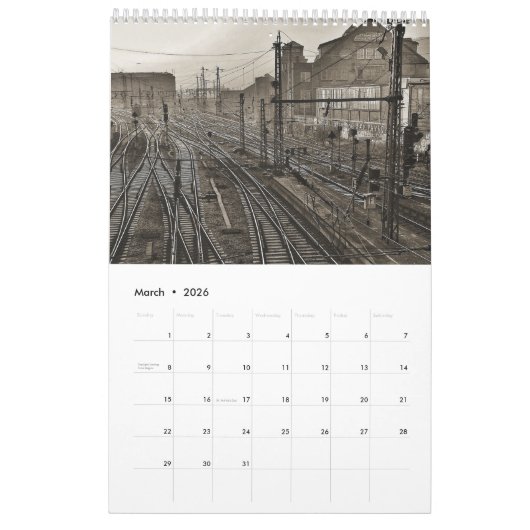 Antiek treinkalender 2021 kalender (Mar 2026)