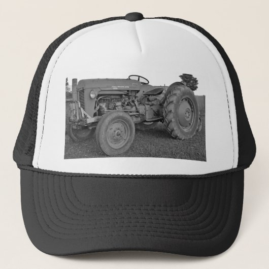 Antiek trekker in Zwart-wit Pet (Voorkant)