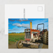 Antiek trekker op de Tulpvelden Briefkaart (Voorkant / Achterkant)