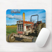 Antiek trekker op de Tulpvelden Muismat (Met muis)