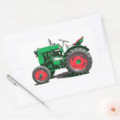 ANTIEK TREKKER RECHTHOEKIGE STICKER (Envelop)