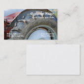 antiek trekker visitekaartje (Voorkant / Achterkant)