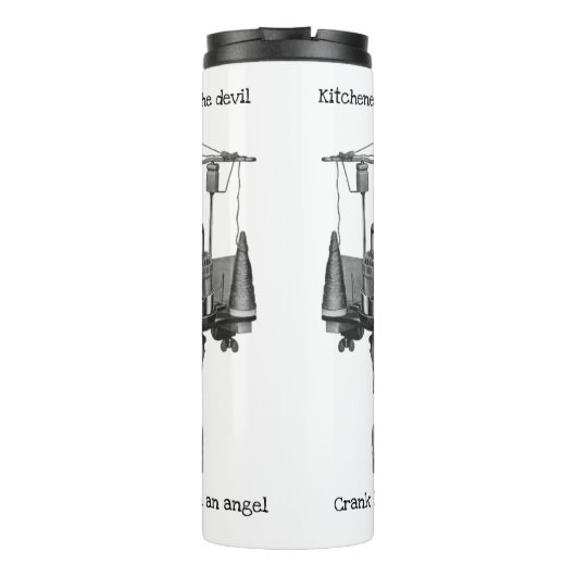 Antiek treksluitmechanisme thermosbeker (Achterkant)