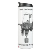 Antiek treksluitmechanisme thermosbeker (Geroteerd rechts)