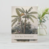 Antiek tropisch bananenbos |  Bota Kaart (Staand voorkant)