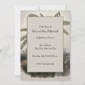 Antiek tropisch bananenbos |  Bota Kaart (Achterkant)