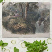 Antiek tropisch bananenbos |  Bota Theedoek (Gevouwen)