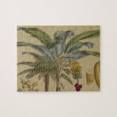 Antiek tropisch palmfruit legpuzzel (Horizontaal)