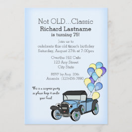 Antiek truck met ballonnen kaart