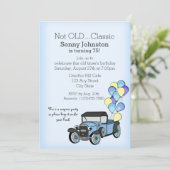 Antiek truck met ballonnen kaart (Staand voorkant)