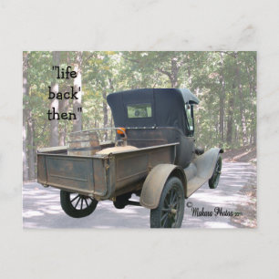 antiek truck & stilstaand briefkaart- aanpassen briefkaart