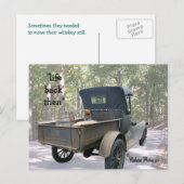 antiek truck & stilstaand briefkaart- aanpassen briefkaart (Voorkant / Achterkant)