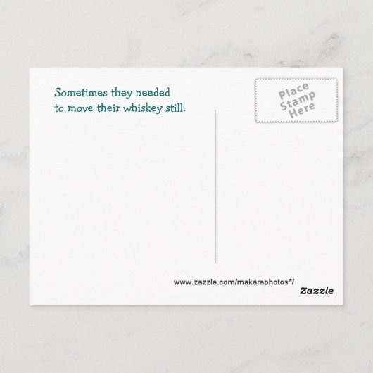 antiek truck & stilstaand briefkaart- aanpassen briefkaart (Achterkant)