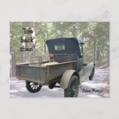 antiek truck & stilstaand briefkaart- aanpassen briefkaart (Voorkant)