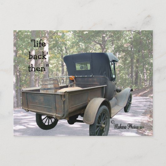 antiek truck & stilstaand briefkaart- aanpassen briefkaart (Voorkant)