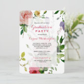 Antiek tuin afstudeerfeest uitnodiging (Staand voorkant)