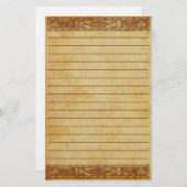 Antiek tuin briefpapier (Voorkant / Achterkant)