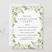 Antiek Tuin Chic Graduation Party Invitation Kaart (Voorkant)
