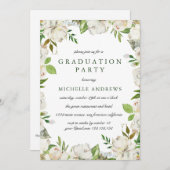 Antiek Tuin Chic Graduation Party Invitation Kaart (Voorkant / Achterkant)