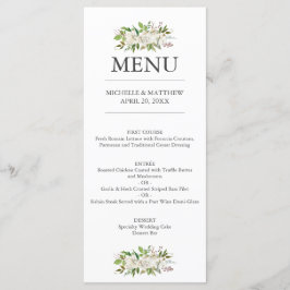 Antiek tuin | Elegante botanische bruiloft Menu