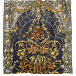 Antiek tuin ingang douchegordijn