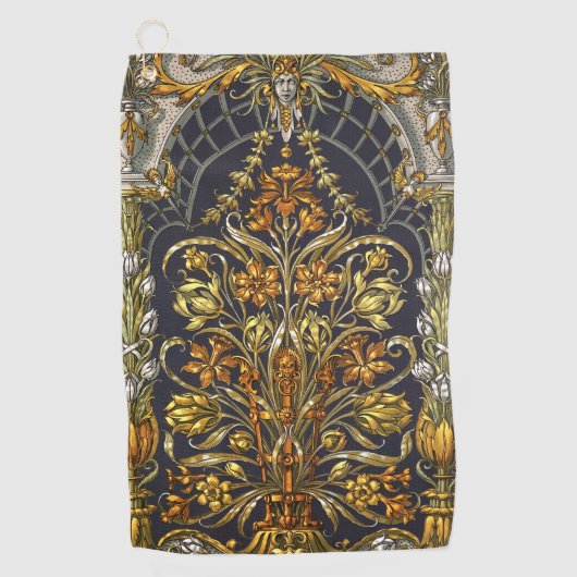 Antiek tuin ingang golfhanddoek (Voorkant)