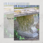 Antiek tuinbank kaart (Voorkant / Achterkant)