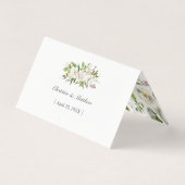 Antiek tuinbouw botanisch huwelijk visitekaartje (Achterkant)