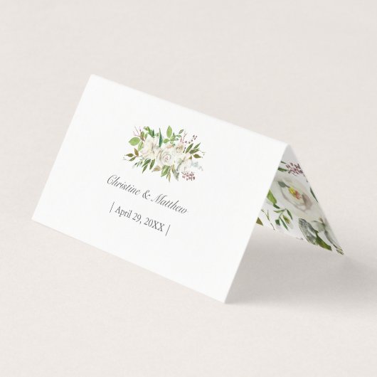 Antiek tuinbouw botanisch huwelijk visitekaartje (Achterkant)