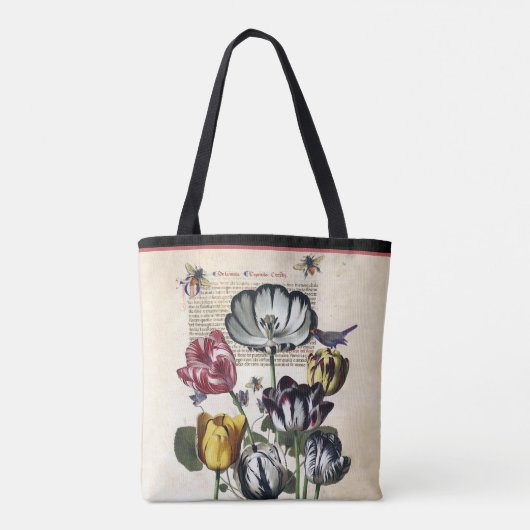 Antiek Tulpen Tote Bag (Achterkant)