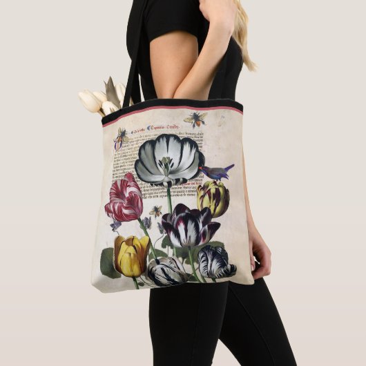 Antiek Tulpen Tote Bag (Dichtbij)