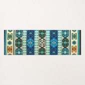 Antiek Turks Kilim Carpet Rug Blue Green Yogamat (Achterkant (horizontaal))