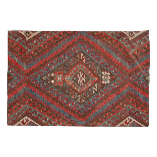 Antiek Turks Kilim Kleed Perzisch Tapijt Kussensloop (Achterkant-Links)