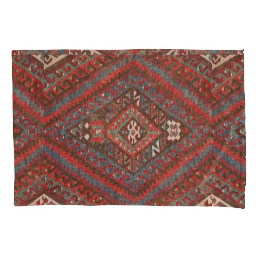 Antiek Turks Kilim Kleed Perzisch Tapijt Kussensloop (Voorkant-Links)