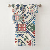 Antiek Turks Oosterse Kleurrijke Kilim Rug Bad Handdoek (Insitu)