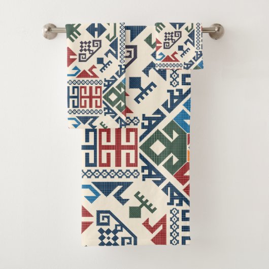 Antiek Turks Oosterse Kleurrijke Kilim Rug Bad Handdoek (Insitu)