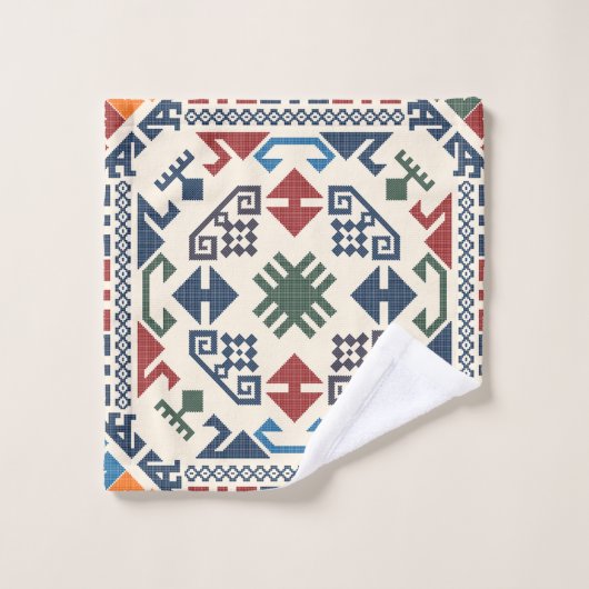 Antiek Turks Oosterse Kleurrijke Kilim Rug Bad Handdoek (Wasdoekje)