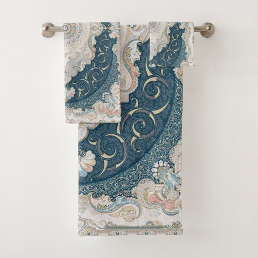 Antiek Turks Perzisch tapijttapijt Bad Handdoek (Insitu)