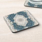 Antiek Turks Perzisch tapijttapijt Bier Onderzetter (Linkerzijde)