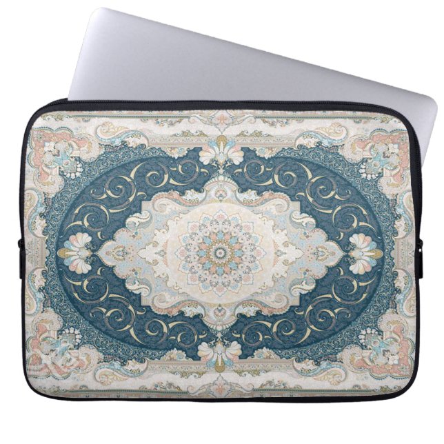 Antiek Turks Perzisch tapijttapijt Laptop Sleeve (Voorkant)