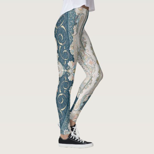 Antiek Turks Perzisch tapijttapijt Leggings (Rechts)