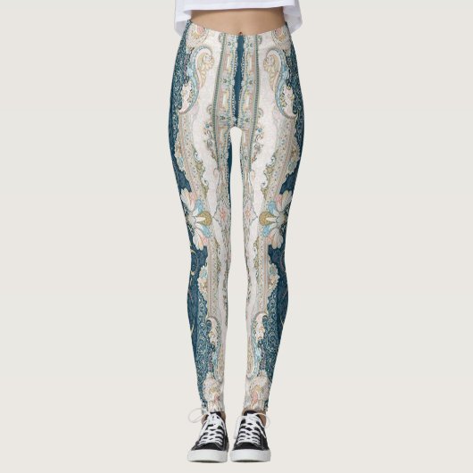 Antiek Turks Perzisch tapijttapijt Leggings (Voorkant)