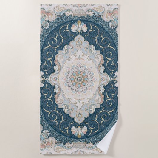 Antiek Turks Perzisch tapijttapijt Strandlaken (Voorkant)