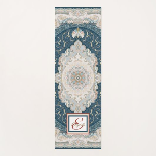 Antiek Turks Perzisch tapijttapijt Yogamat (Voorkant)