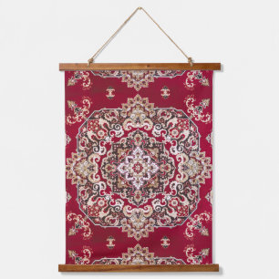 Antiek Turks wijnrood Kilim vloerwand Hangend Wandkleed