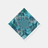   Antiek Turquoise Blauwgroen Retro Art Servet (Hoek)