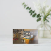 Antiek TV Studio Visitekaartje (Staand voorkant)